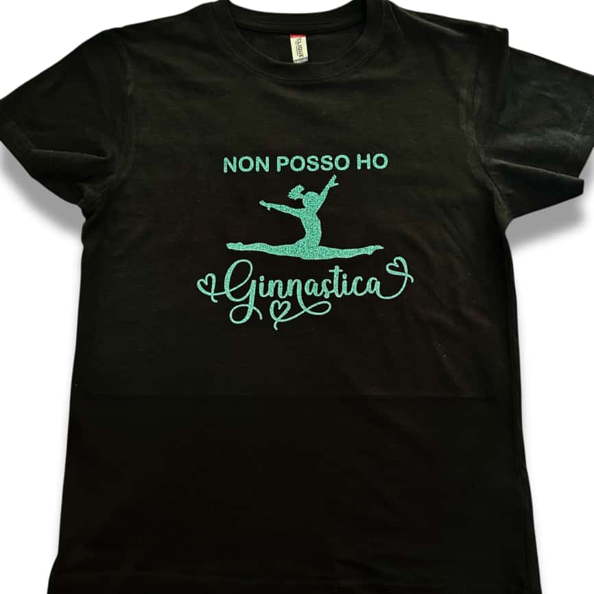 Maglietta “Non posso ho ginnastica” in 4 colori