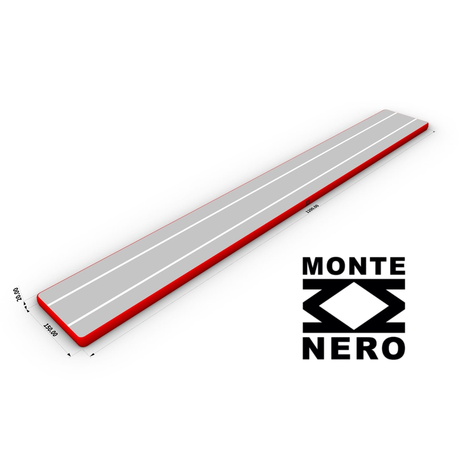 Airtrack - Pedana gonfiabile 12x1,5 m - 2 altezze